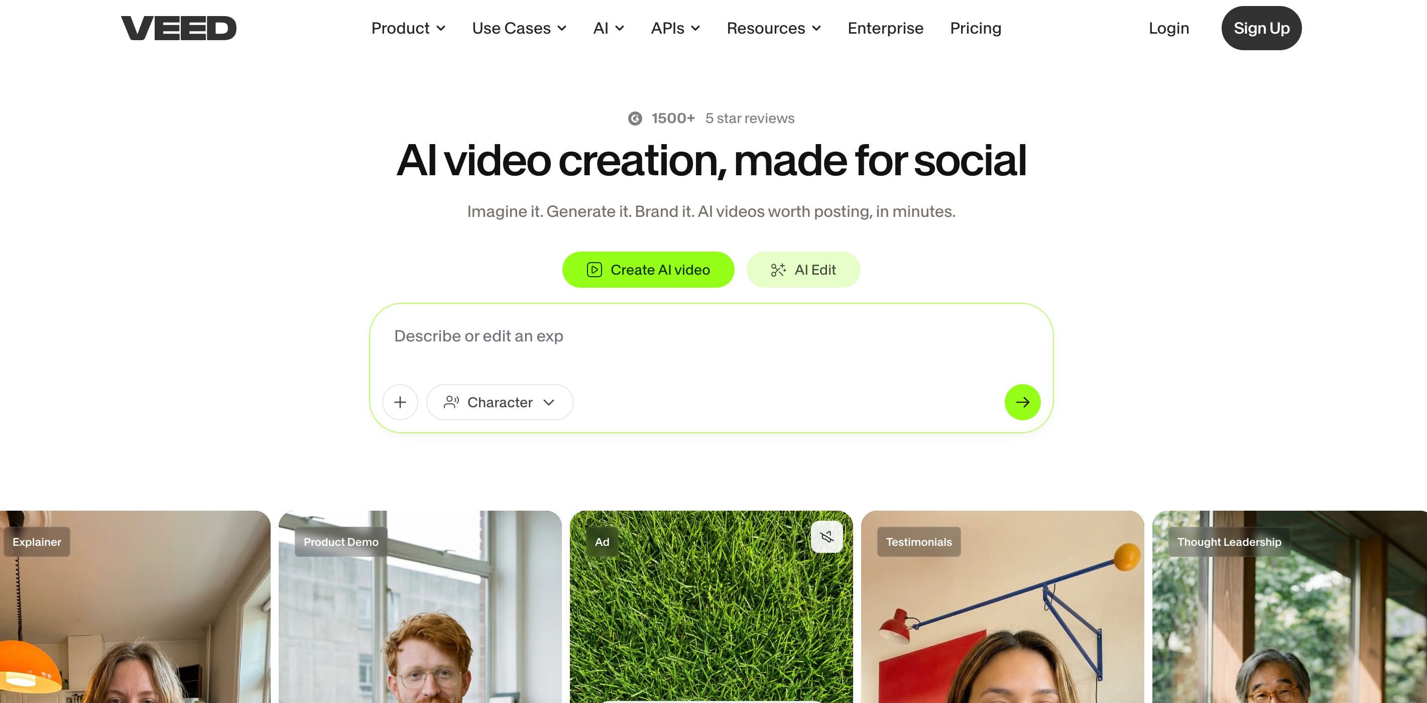 VEED - 全功能的 AI 视频创作平台
