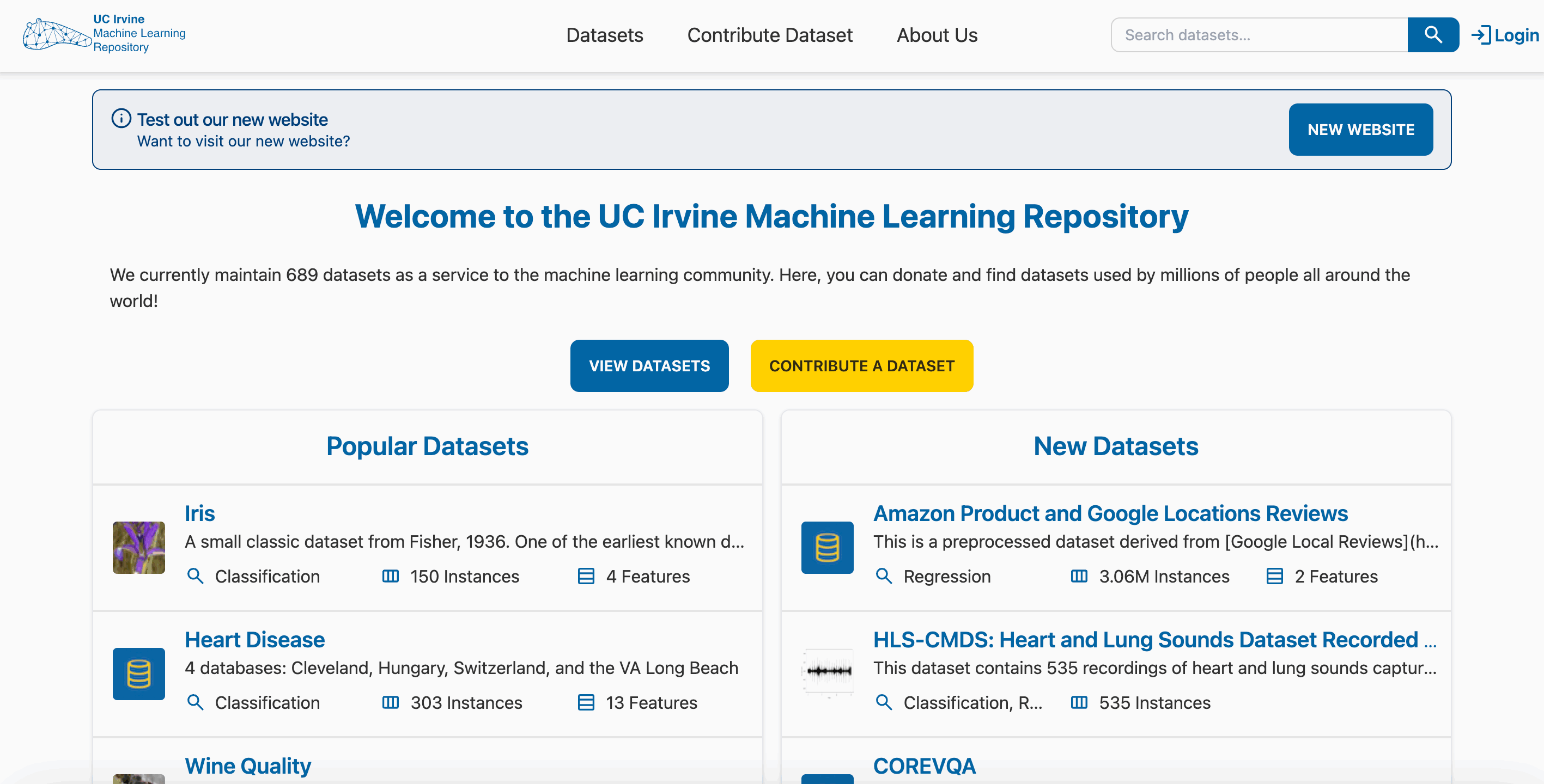 UCI Machine Learning Repository